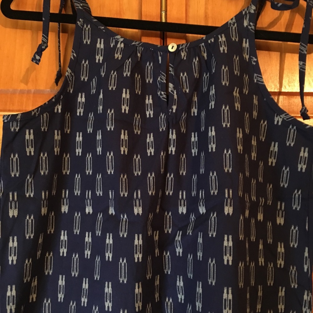 Beachlunchlounge Ikat Shoulder Tie Dress - Picture 4 of 4